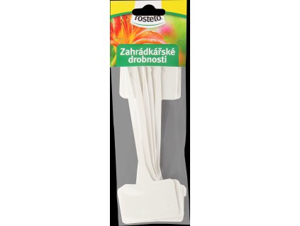 Jmenovka zapich Rosteto SL 135 bílá 15x5,5x3,5 cm (sada 10ks) rovná