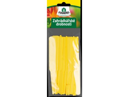 Jmenovka zapich Rosteto SL 140 žlutá 12,5x10x1,7 cm (sada 15ks)