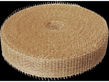 Jutová stuha 4 cm x 25 m - přírodní