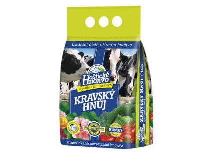 Hnůj kravský HOŠTICKÝ 3kg
