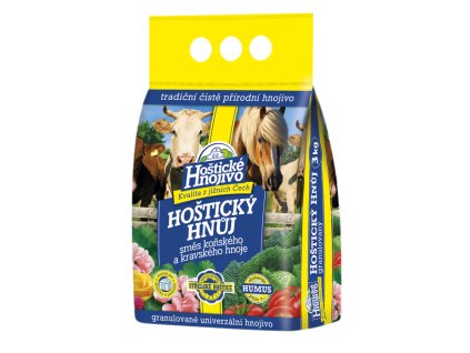 Hnůj kravský a koňský HOŠTICKÝ 3kg