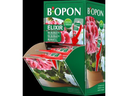 Hnojivo BIOPON ELIXÍR na muškáty a balkónové rostliny 35ml