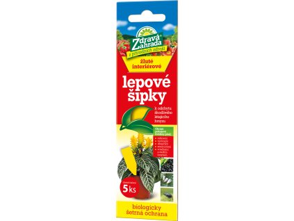 Lepové šipky ZDRAVÁ ZAHRADA na molice a mšice žluté 5ks