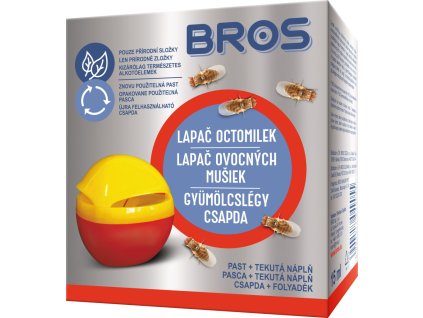 Bros jablíčko lapač octomilek + náplň, 30 ml