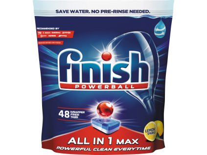 Finish tablety do myčky All in 1 Max Lemon, 48 ks