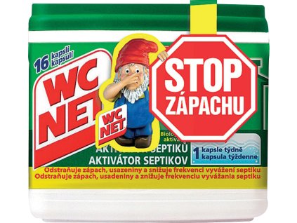 WC NET aktivátor septiků, 16 kapslí, 288 g
