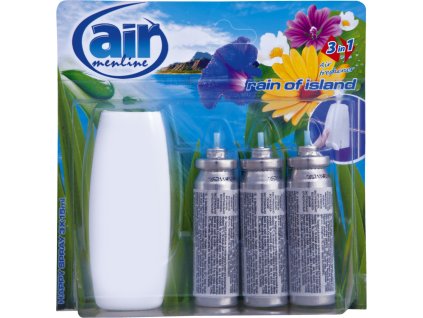 Air Menline Rain of Island osvěžovač vzduchu strojek a náplň 3× 15 ml