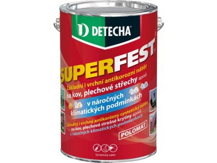 Detecha Superfest základní i vrchní barva na kov, červenohnědá, 5 kg