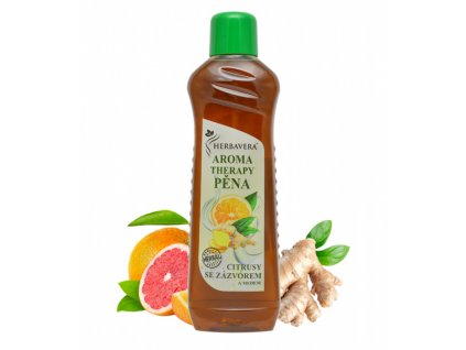 Herbavera Aromatherapy citrusy se zázvorem pěna do koupele, 1000 ml