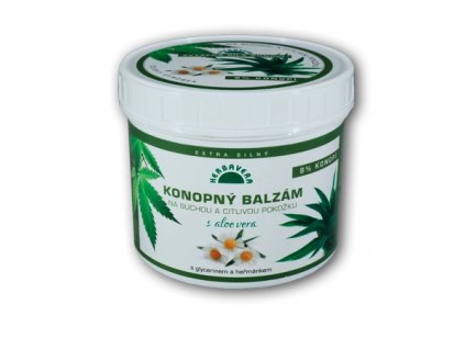 Herbavera konopný balzám s aloe vera 500 ml