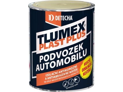 Tlumex Plast Plus antikorozní barva na auto a podvozek, černá, 0,9 kg