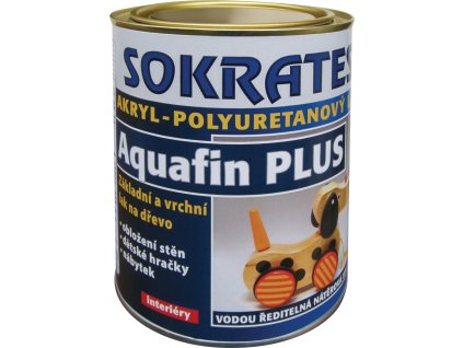 Sokrates Aquafin Plus Mat základní a vrchní lak na dřevo do interiéru, 600 g