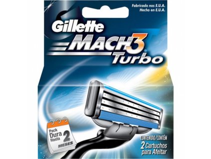 Gillette Mach 3 Turbo - náhradní hlavice 2 ks
