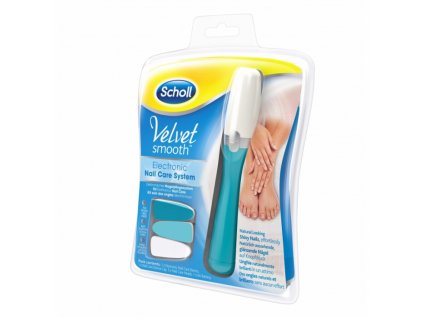 Scholl Velvet Smooth - elektrický pilník na nehty modrý