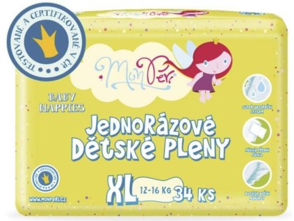 MonPeri - dětské plenky XL 12-16kg/34ks