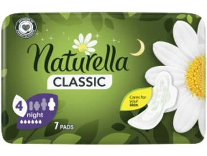 Naturella Camomile Classic Night hygienické vložky s jemnou vůní, 7 ks