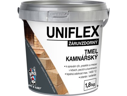 Uniflex kamnářský tmel, žáruvzdorný tmel, 1,8 kg