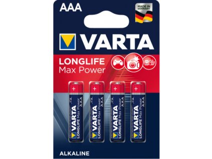 Varta Max Tech alkalické AAA baterie, balení 4 ks