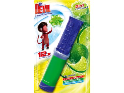 Dr. Devil 3v1 Point Block WC blok v tubě Lime Twister, 75 ml
