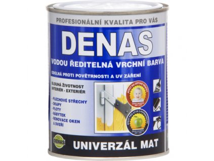 DENAS UNIVERZÁL-MAT vrchní barva na dřevo, kov a beton, 0421 světle modrá, 700 g