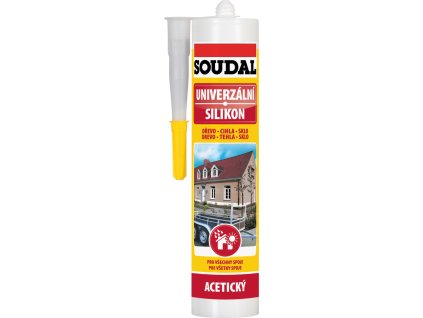 Soudal univerzální silikon, černý, 280 ml
