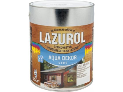 Lazurol Aqua Dekor V1315 tenkovrstvá lazura na dřevo, sipo, 2,5 kg