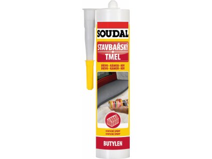 Soudal stavbařský butylenový tmel, šedý, 280 ml