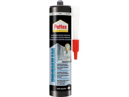 Pattex Premium bílý sanitární silikon, 310 ml