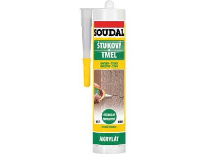Soudal štukový tmel, přetíratelný, bílý, 280 ml