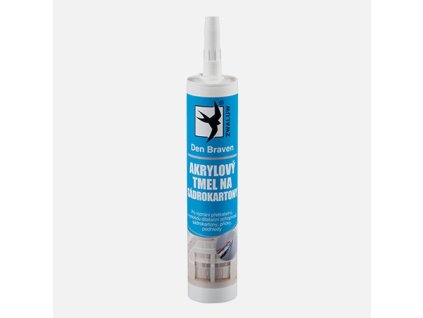 Akrylový tmel na sádrokartony 280 ml kartuše bílá(den braven)