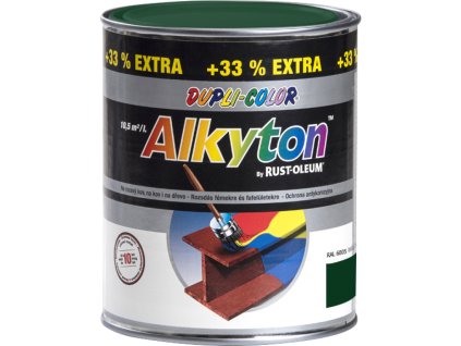 Dupli-Color Alkyton Lesk, samozákladová barva na rez, Ral 6005 mechová zelená, 1 l