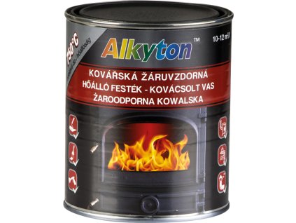 Dupli-Color Alkyton žáruvzdorná barva do 750 °C, kovářská černá, 750 ml