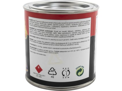 Bisil Thermo žáruvzdorná barva 700 °C, 0199 černá, 350 g