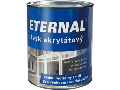 Eternal lesk akrylátový vrchní barva na dřevo a kov, Ral 9003 bílá, 700 g