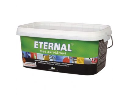 Eternal mat akrylátový univerzální barva na dřevo kov beton, 10 palisandr, 2,8 kg