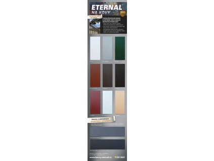 Eternal na kovy univerzální barva na všechny kovy, 413 černá, 700 g