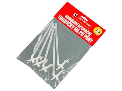 Náhradní aplikační trubičky pro PU pěny 3 + 2 ZDARMA blistr transparentní