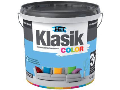 Het Klasic Color malířská barva, 0417 modrá, 1,5 kg