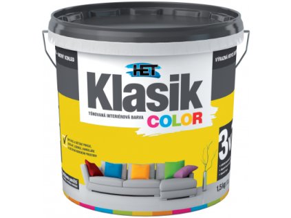 Het Klasic Color malířská barva, 0628 žlutá, 1,5 kg