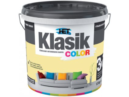 Het Klasic Color malířská barva, 0637 žluto-oranžová, 1,5 kg
