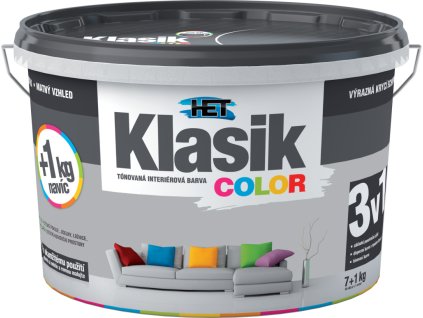 Het Klasic Color malířská barva, 0147 šedá, 7+1 kg