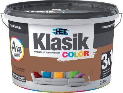 Het Klasic Color malířská barva, 0277 hnědá, 7+1 kg