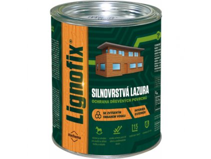 Lignofix silnovrstvá lazura na dřevo, antik šedý, 750 ml