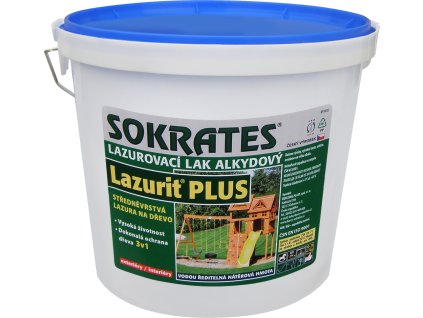 Sokrates Lazurit Plus středněvrstvá lazura na dřevo, bezbarvá, 4 kg