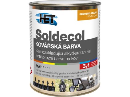 Het Soldecol kovářská barva na kov samozákladující, 750 ml