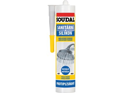 Soudal sanitární silikon neutrální, bílý, 280 ml