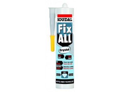 SOUDAL FIX ALL CRYSTAL - lepící tmel, transparentní, 290ml