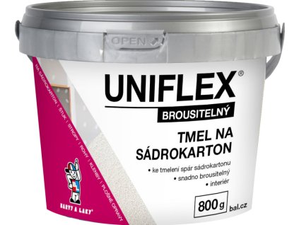 Uniflex tmel na sádrokarton brousitelný, 800 g
