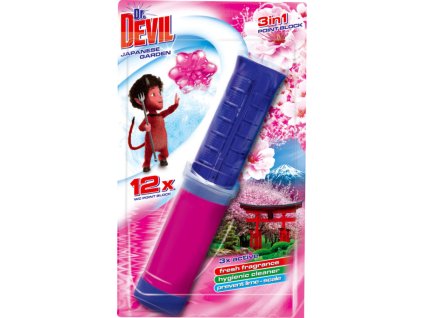 Dr. Devil 3v1 Point Block WC blok v tubě Japanese Garden, 75 ml