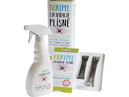 Bio Repel chytrá houba proti plísním na zdivo a omítky, 0,5 l + 1 g + 2 g
